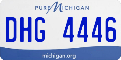 MI license plate DHG4446