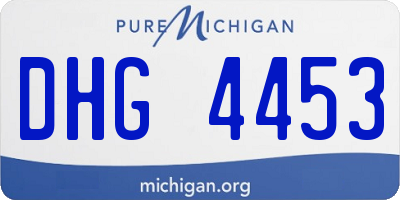 MI license plate DHG4453