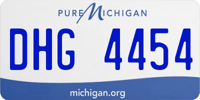 MI license plate DHG4454