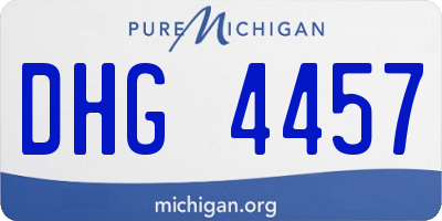 MI license plate DHG4457