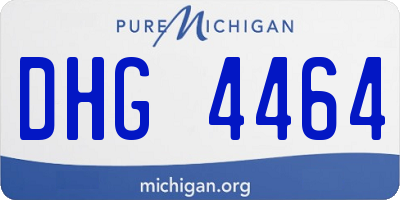 MI license plate DHG4464