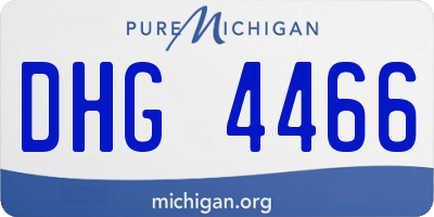 MI license plate DHG4466