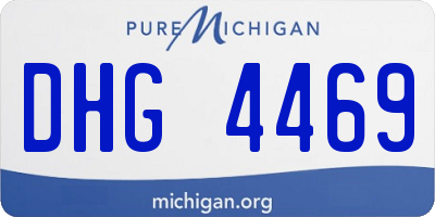 MI license plate DHG4469
