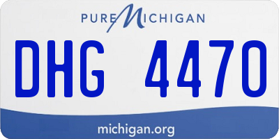 MI license plate DHG4470
