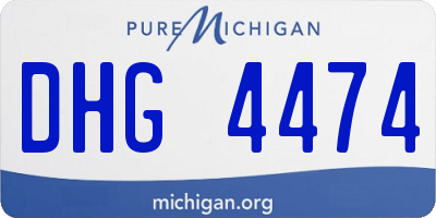 MI license plate DHG4474