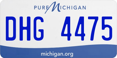 MI license plate DHG4475