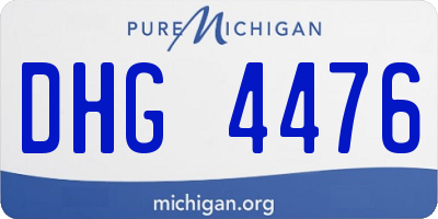 MI license plate DHG4476