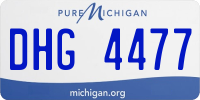 MI license plate DHG4477