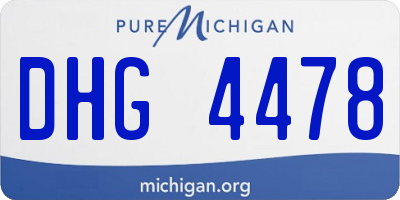 MI license plate DHG4478