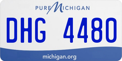 MI license plate DHG4480