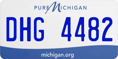 MI license plate DHG4482