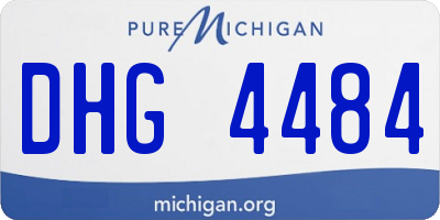 MI license plate DHG4484