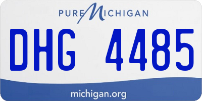MI license plate DHG4485