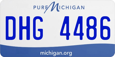 MI license plate DHG4486