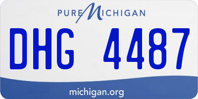MI license plate DHG4487
