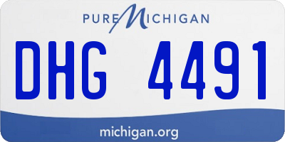 MI license plate DHG4491