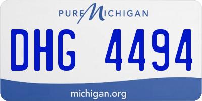 MI license plate DHG4494