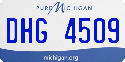 MI license plate DHG4509