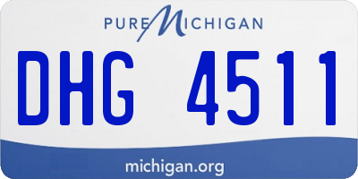 MI license plate DHG4511