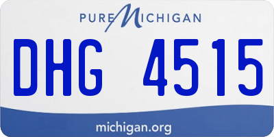 MI license plate DHG4515