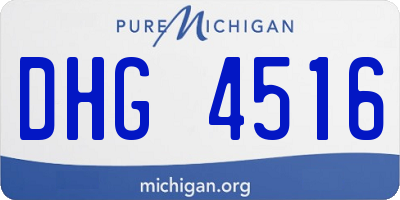 MI license plate DHG4516