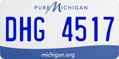 MI license plate DHG4517