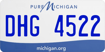 MI license plate DHG4522