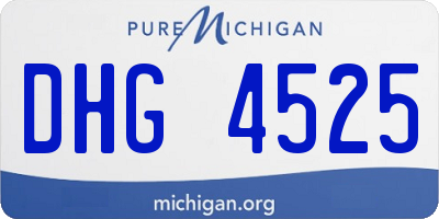 MI license plate DHG4525