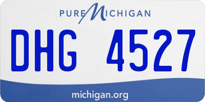 MI license plate DHG4527