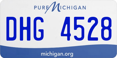 MI license plate DHG4528