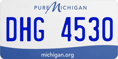 MI license plate DHG4530