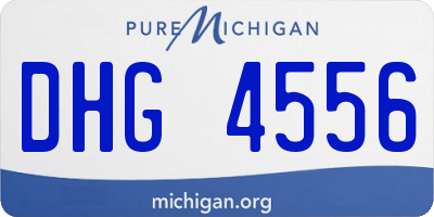 MI license plate DHG4556