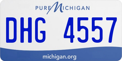 MI license plate DHG4557