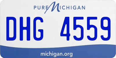 MI license plate DHG4559