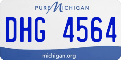 MI license plate DHG4564