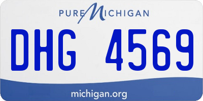 MI license plate DHG4569