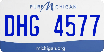 MI license plate DHG4577