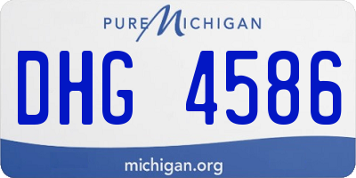 MI license plate DHG4586