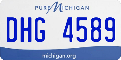 MI license plate DHG4589