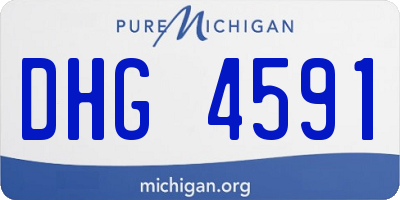 MI license plate DHG4591