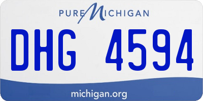 MI license plate DHG4594