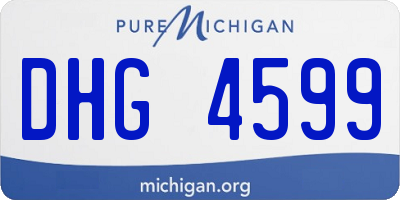 MI license plate DHG4599