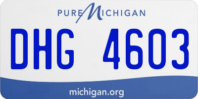 MI license plate DHG4603