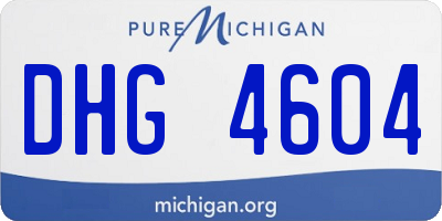 MI license plate DHG4604