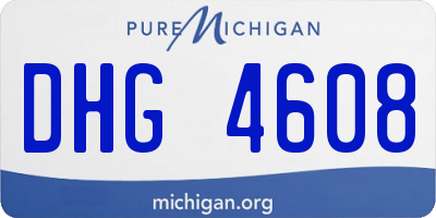 MI license plate DHG4608