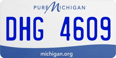 MI license plate DHG4609
