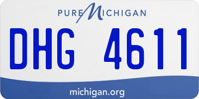 MI license plate DHG4611
