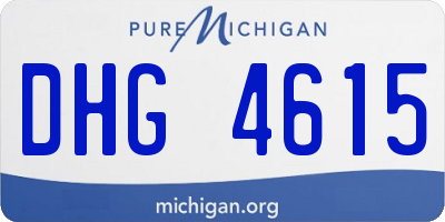 MI license plate DHG4615