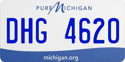 MI license plate DHG4620
