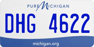 MI license plate DHG4622